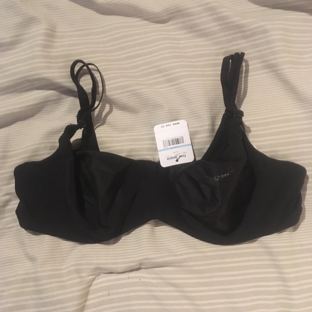Free People, Black Underwire Bra